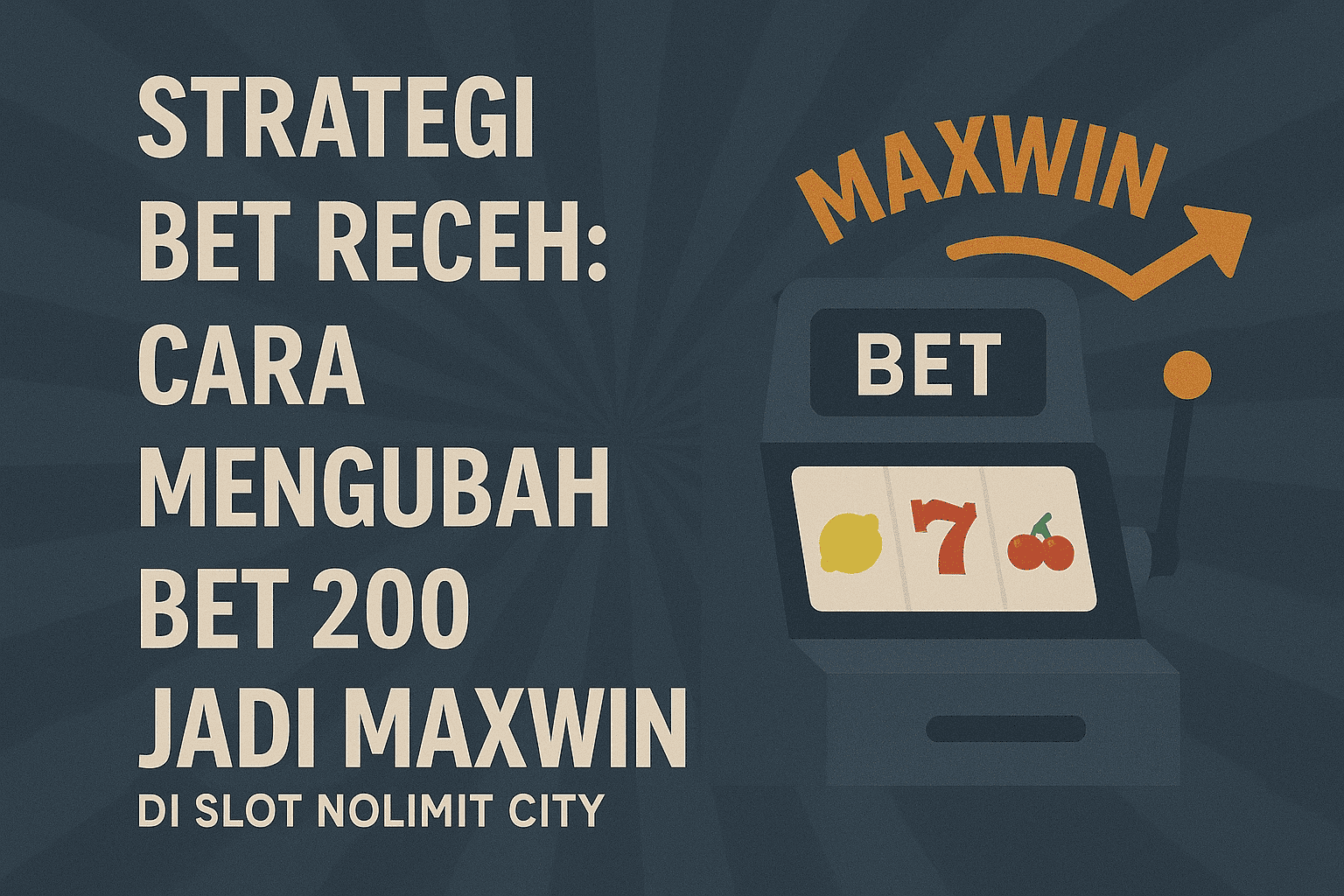 Strategi Bet Receh: Cara Mengubah Bet 200 Jadi Maxwin di Slot Nolimit City