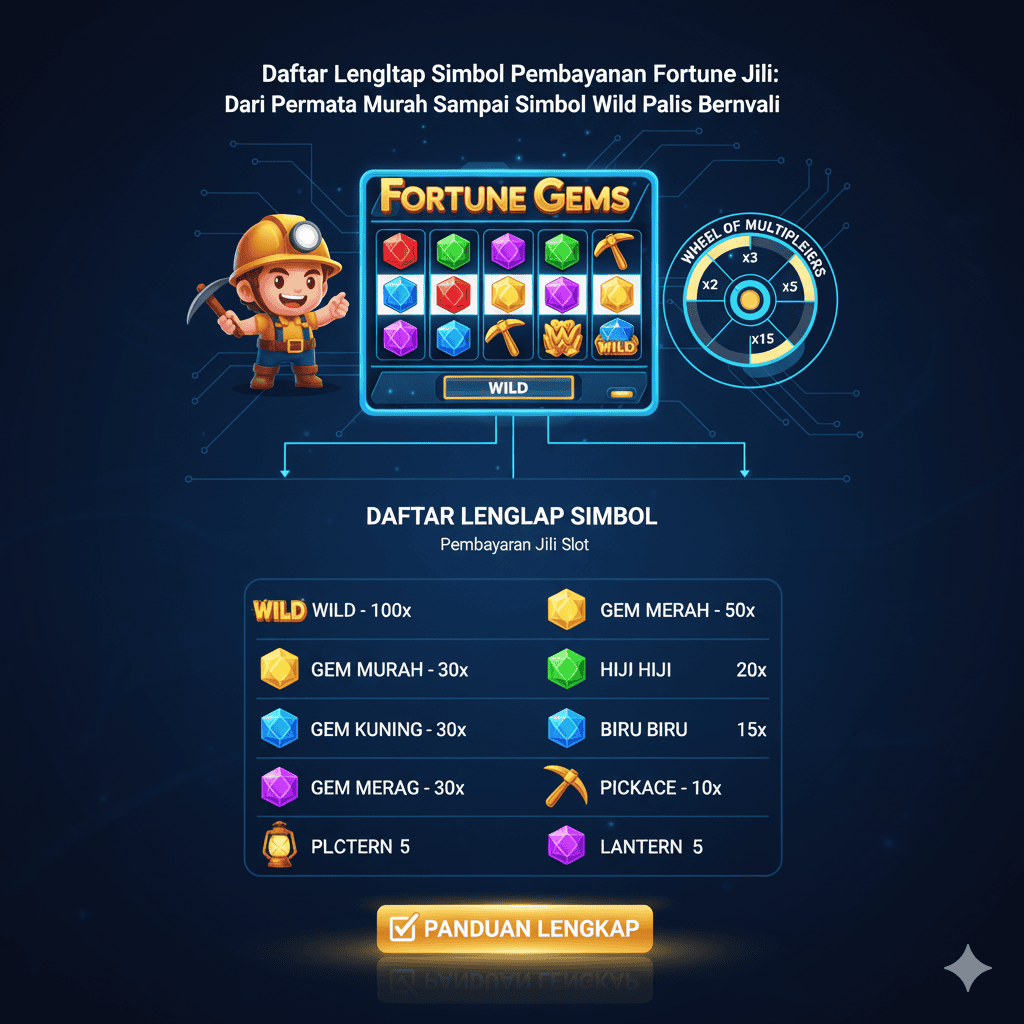 Daftar Lengkap Simbol Pembayaran Fortune Gems Jili: Dari Permata Murah Sampai Simbol Wild Paling Bernilai