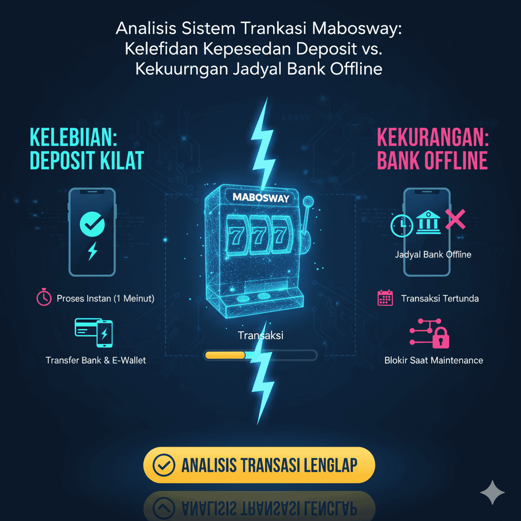 Analisis Sistem Transaksi Mabosway: Kelebihan Kecepatan Deposit vs. Kekurangan Jadwal Bank Offline