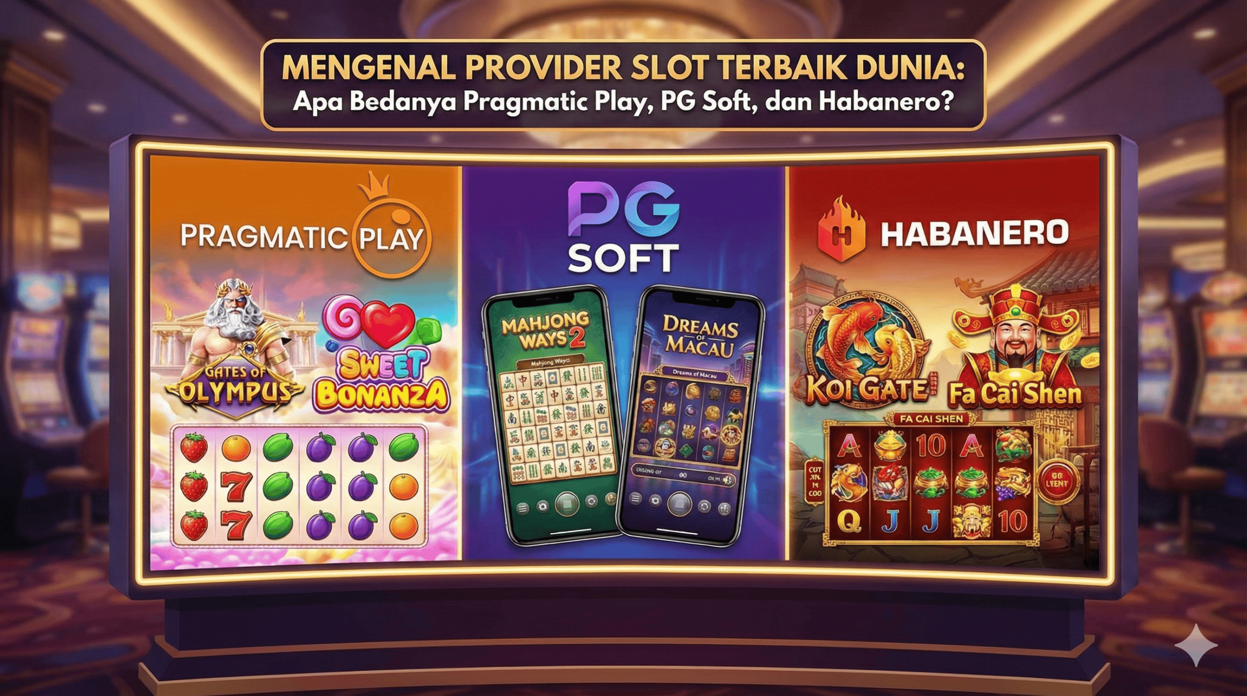 Mengenal Provider Slot Terbaik Dunia: Apa Bedanya Pragmatic Play, PG Soft, dan Habanero?